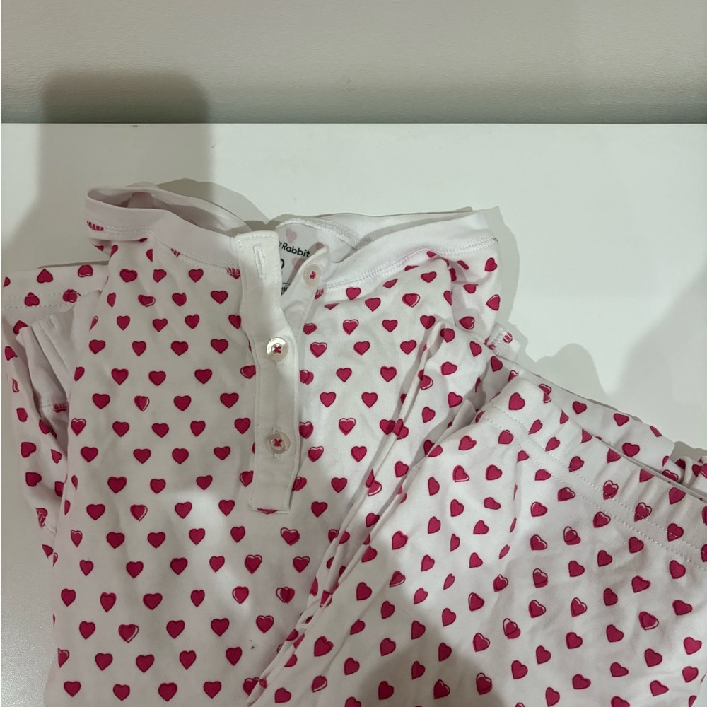 pink hearts roller rabbit pjs